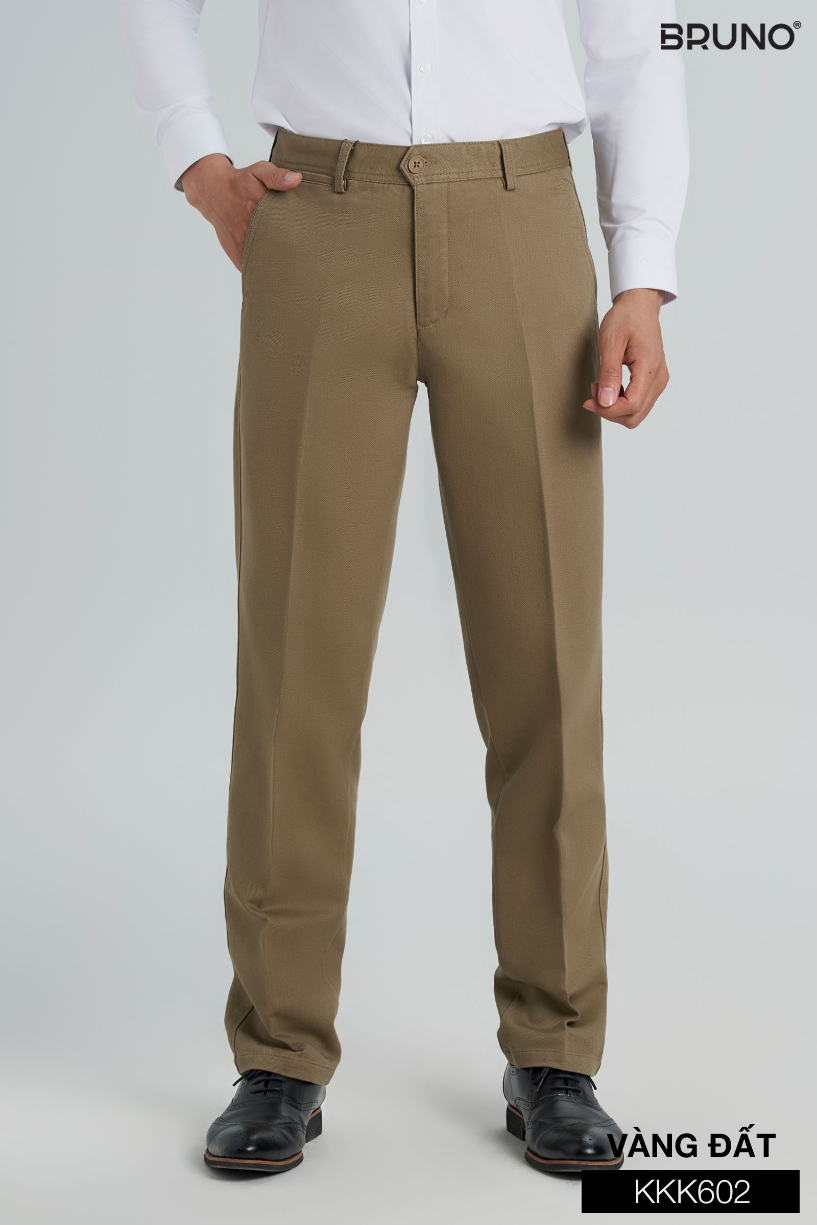 Quần kaki nam dáng trung Bruno - K602