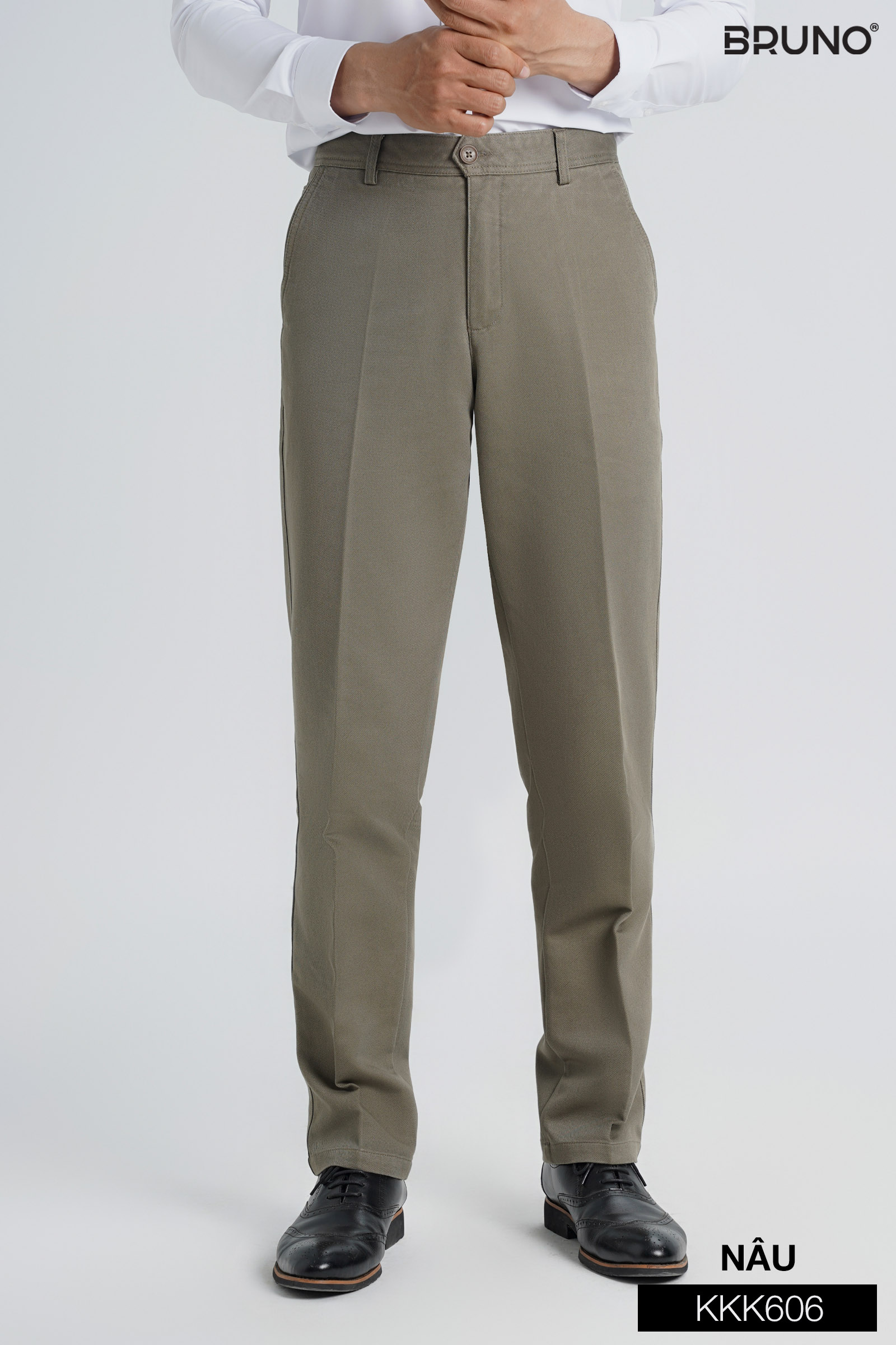 Quần kaki nam dáng trung Bruno - K606