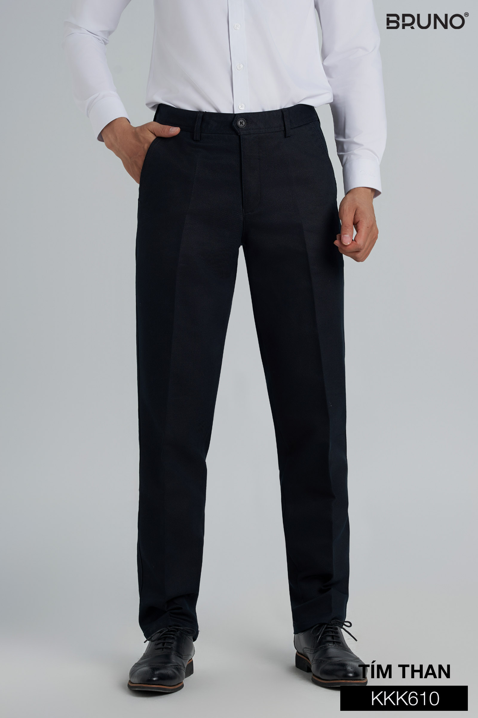 Quần kaki nam dáng trung Bruno - K610