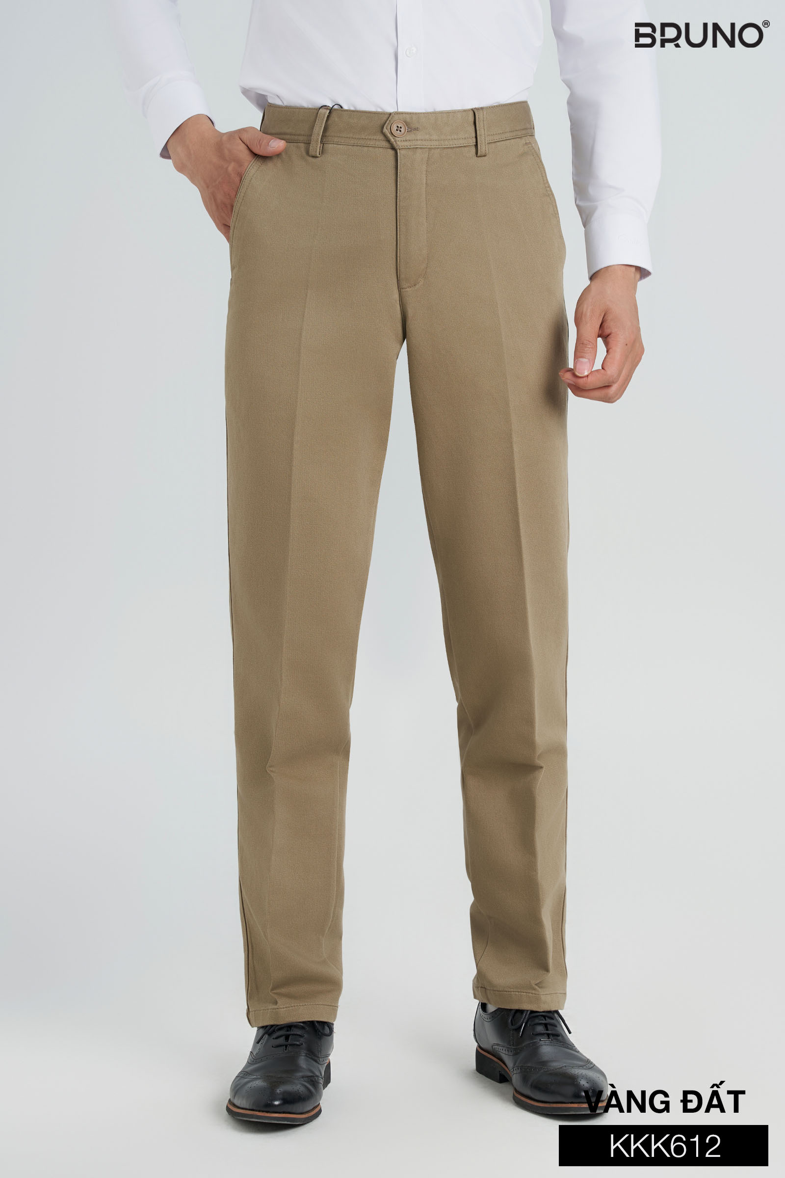 Quần kaki nam dáng trung Bruno - K612